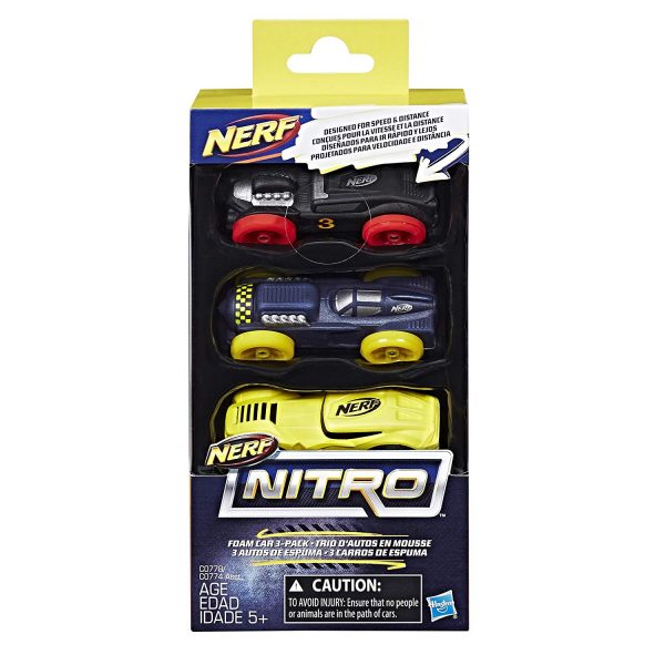 Набор из трех машинок Nerf Nitro 4 (C0778) box