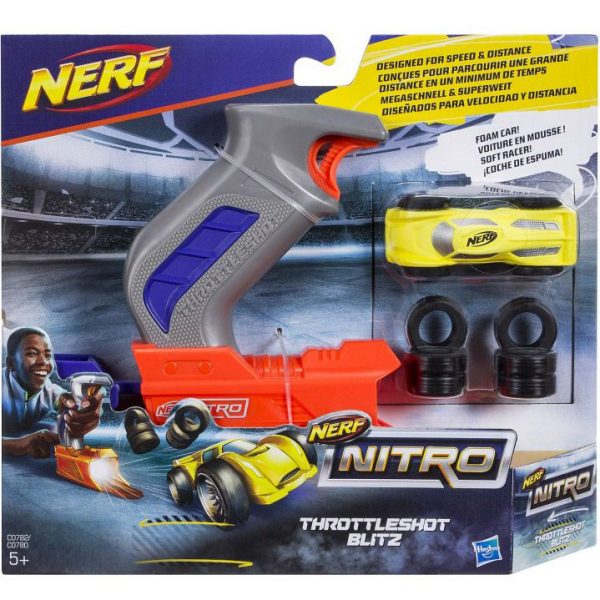 pack Nerf Nitro ThrottleShot Blitz с серой рукоятью (C0782)