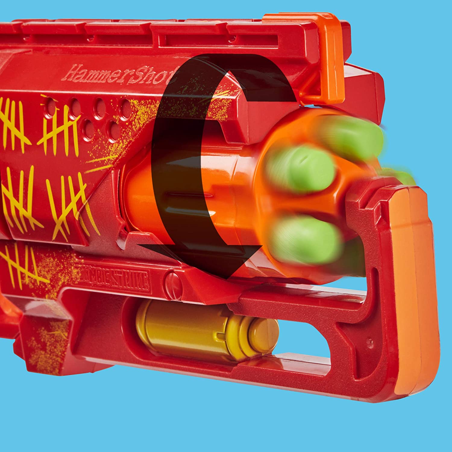 Бластер Nerf Zombie Strike Hammershot красный, эко-упаковка (E6338 