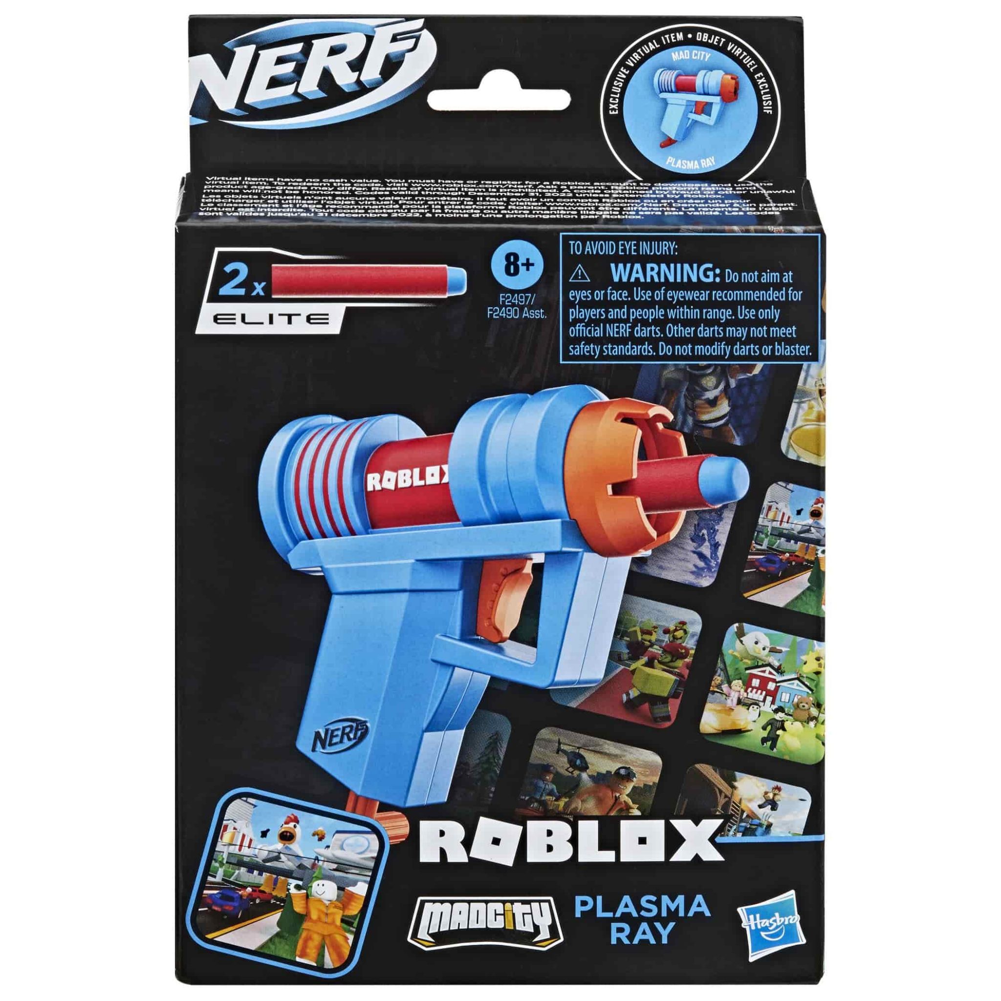 Бластер Nerf Microshots Roblox Madcity Plasma Ray F2497 Нерф Роблокс МикроШот